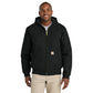 Carhartt® Quilted-Flannel-Lined Duck Active Jacket - Black