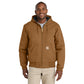 Carhartt® Quilted-Flannel-Lined Duck Active Jacket - Carhartt Brown