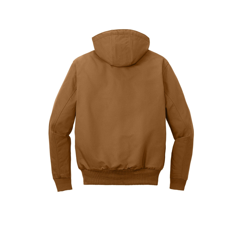 Carhartt® Quilted-Flannel-Lined Duck Active Jacket - Carhartt Brown