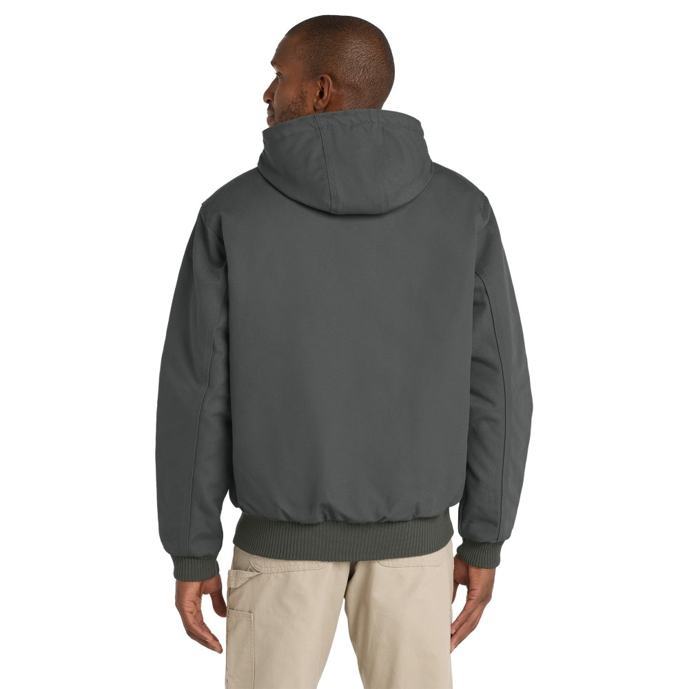 Carhartt® Quilted-Flannel-Lined Duck Active Jacket - Gravel