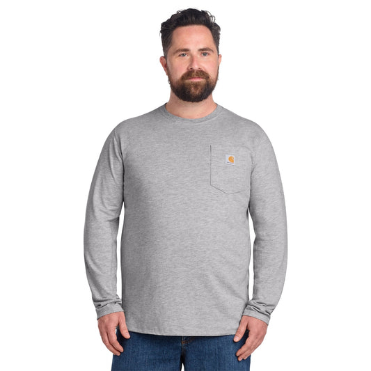 Carhartt Force® Long Sleeve Pocket T-Shirt - Heather Grey