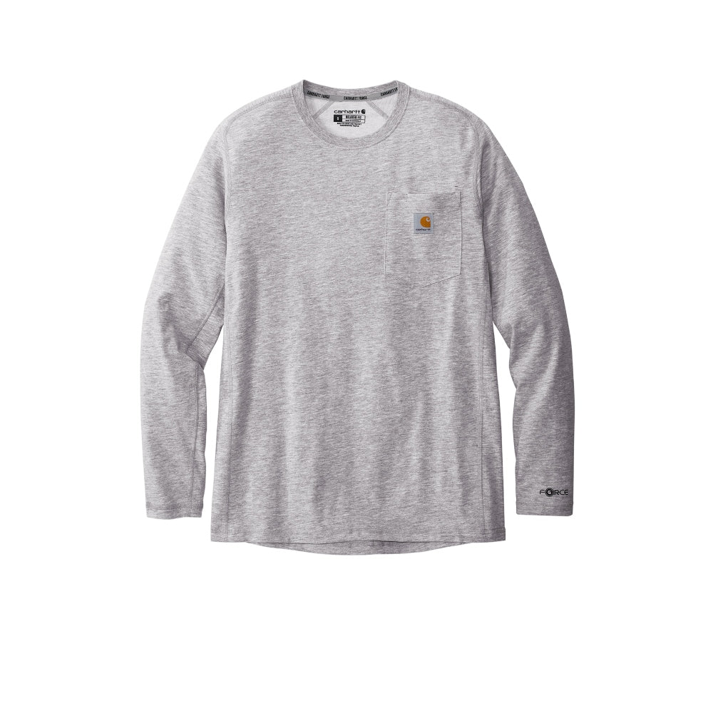 Carhartt Force® Long Sleeve Pocket T-Shirt - Heather Grey