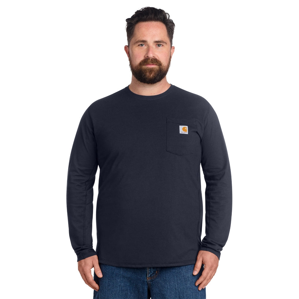 Carhartt Force® Long Sleeve Pocket T-Shirt - Navy
