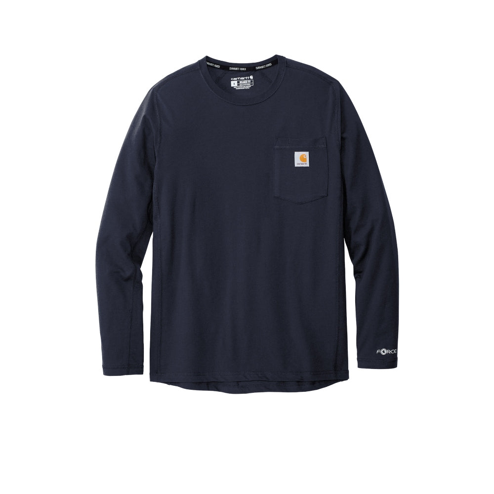 Carhartt Force® Long Sleeve Pocket T-Shirt - Navy