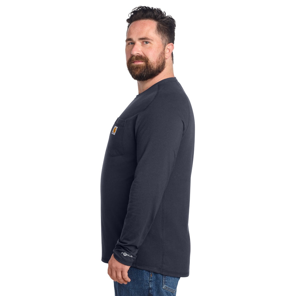 Carhartt Force® Long Sleeve Pocket T-Shirt - Navy