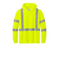 CornerStone® ANSI 107 Class 3 Long Sleeve Segmented Tape Hooded Tee - Safety Yellow/Reflective
