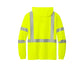 CornerStone® ANSI 107 Class 3 Long Sleeve Segmented Tape Hooded Tee - Safety Yellow/Reflective