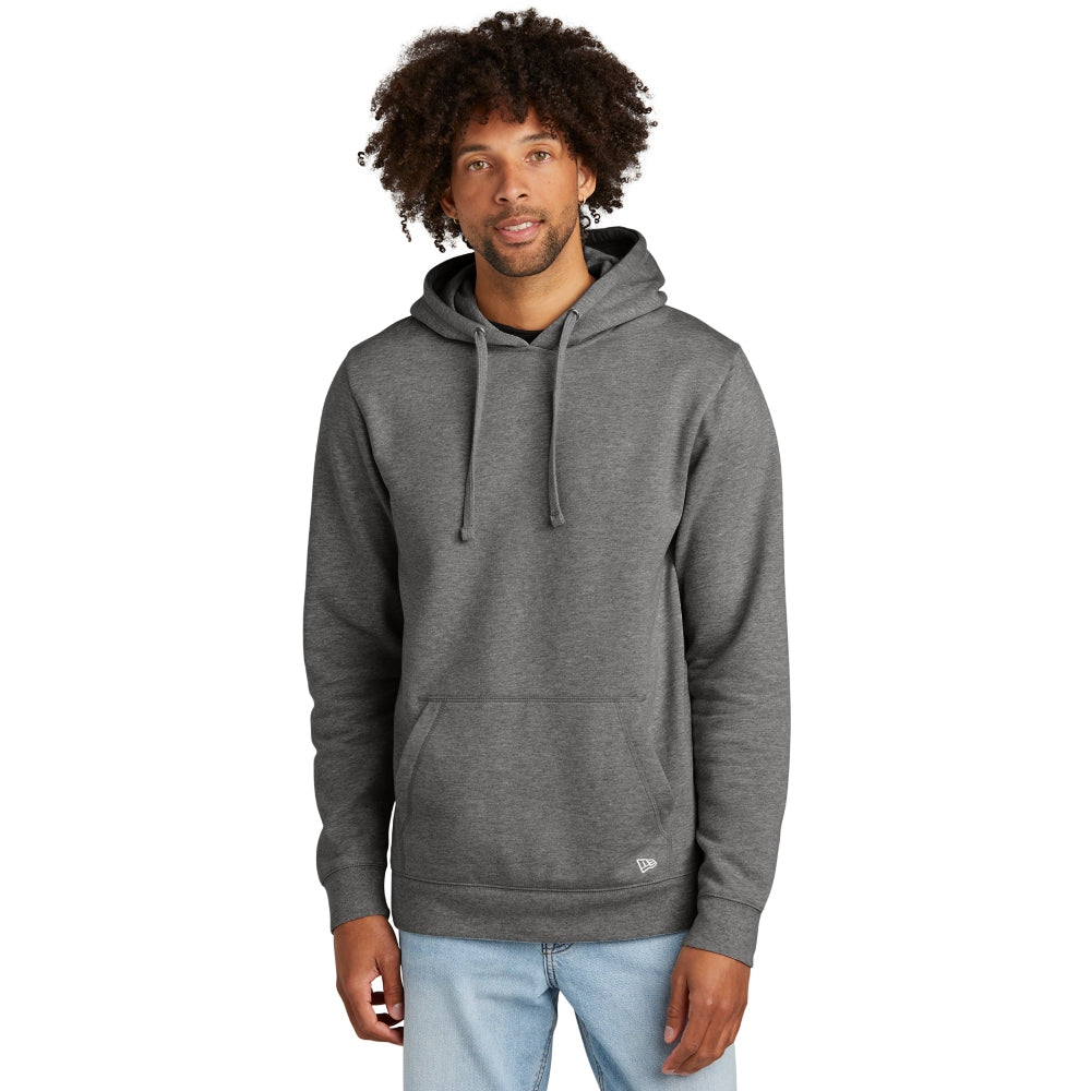 New Era® Comeback Fleece Pullover Hoodie - Dark Heather Grey