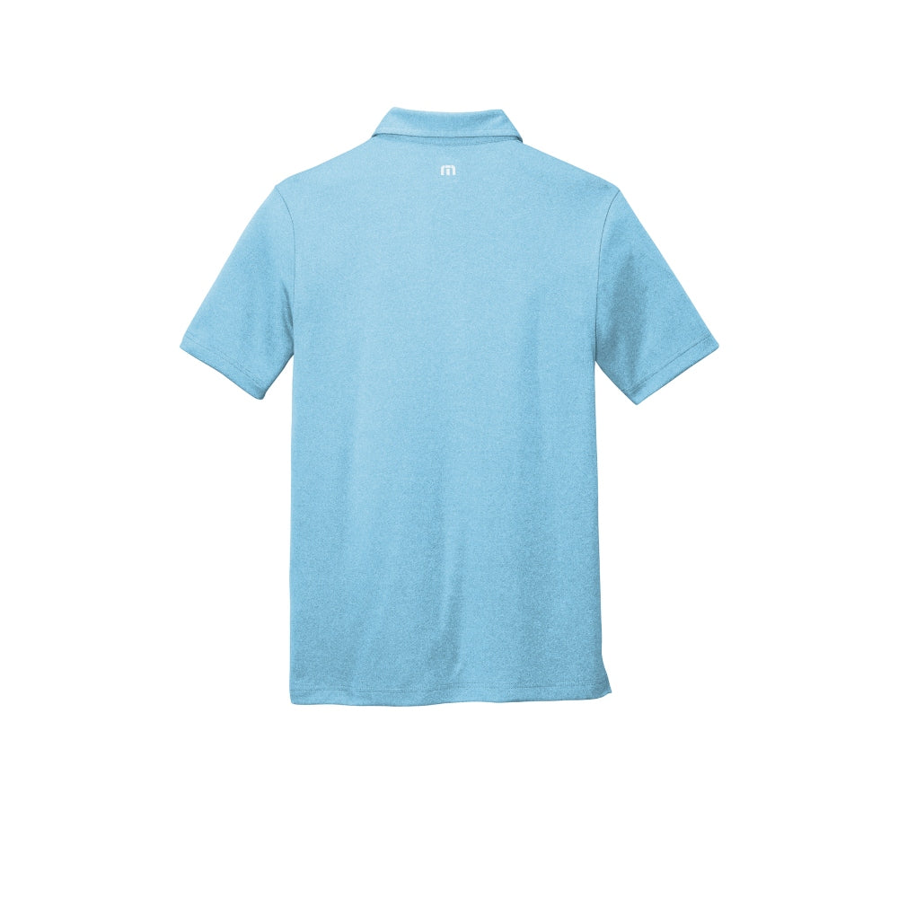 TravisMathew Coto Performance Polo - Brilliant Blue Heather