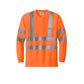 CornerStone® ANSI 107 Class 3 Long Sleeve Snag-Resistant Reflective T-Shirt - Safety Orange/Reflective