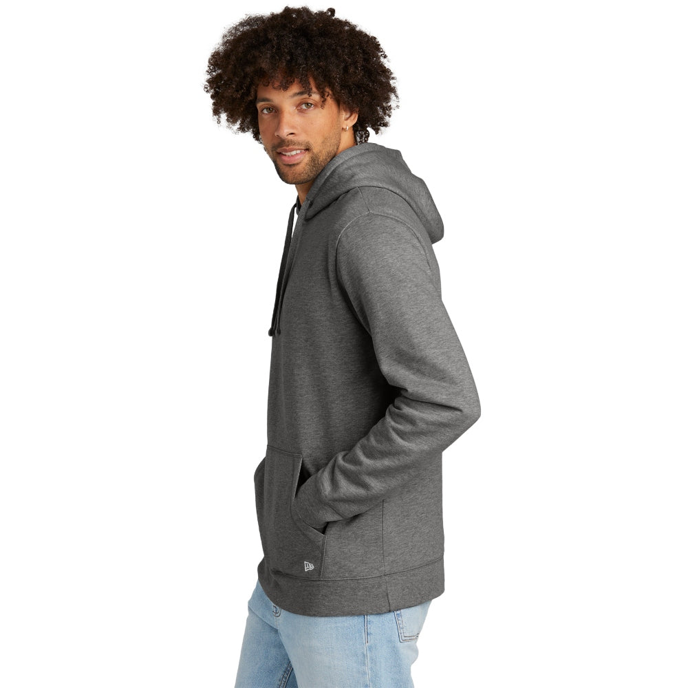 New Era® Comeback Fleece Pullover Hoodie - Dark Heather Grey