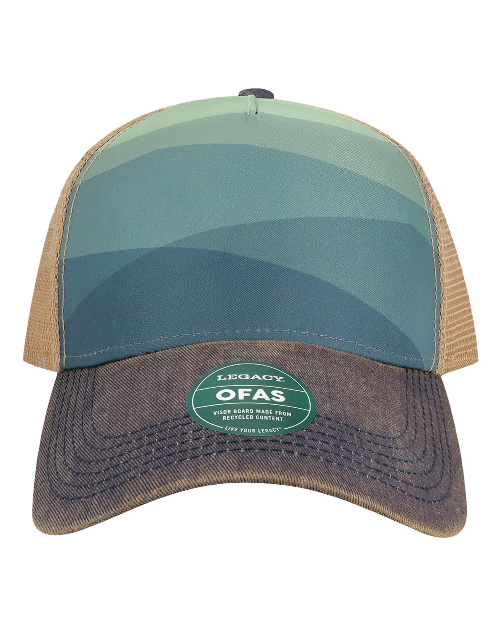 Old Favorite Five-Panel Trucker Cap - OFAFP - Rolling Mountains