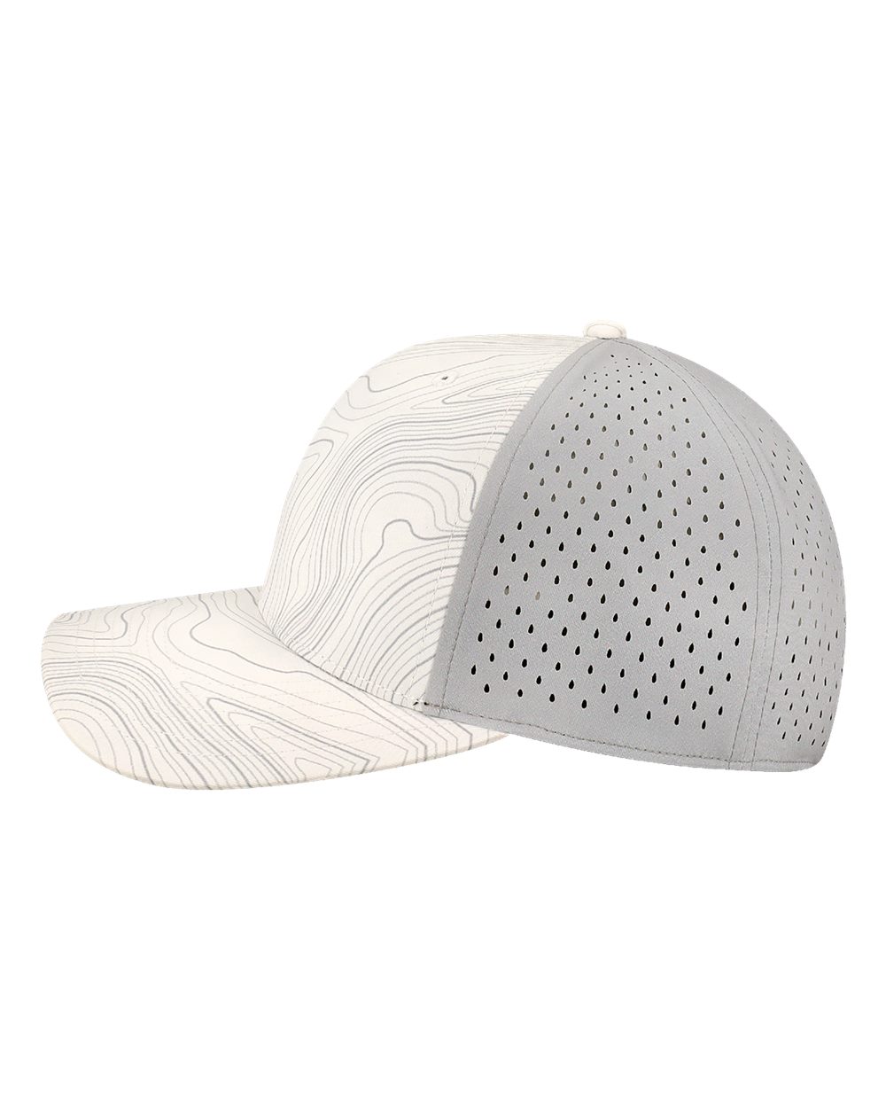 Reclaim Mid-Pro Adjustable Cap - REMPA - White Grey Topo