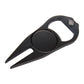 Bottle Opener Divot Tool with Ball Marker - Black