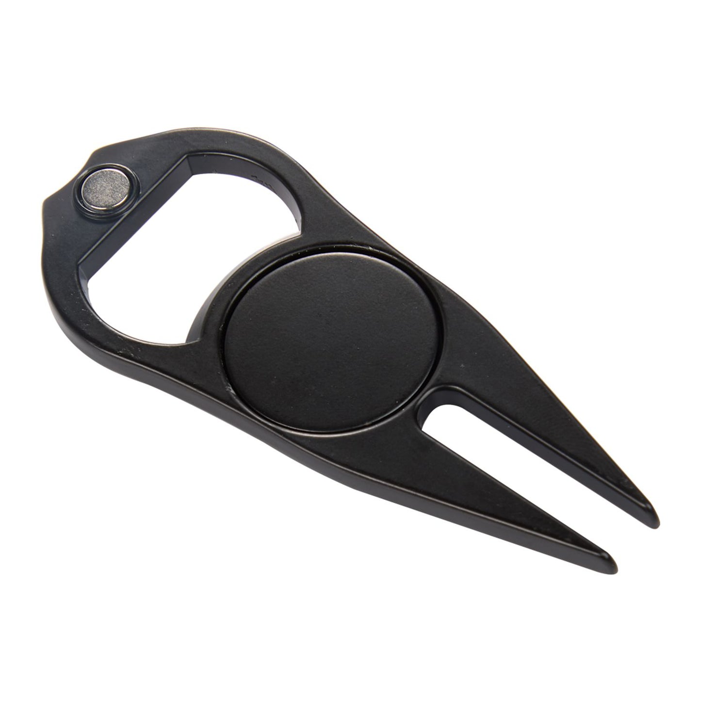 Bottle Opener Divot Tool with Ball Marker - Black