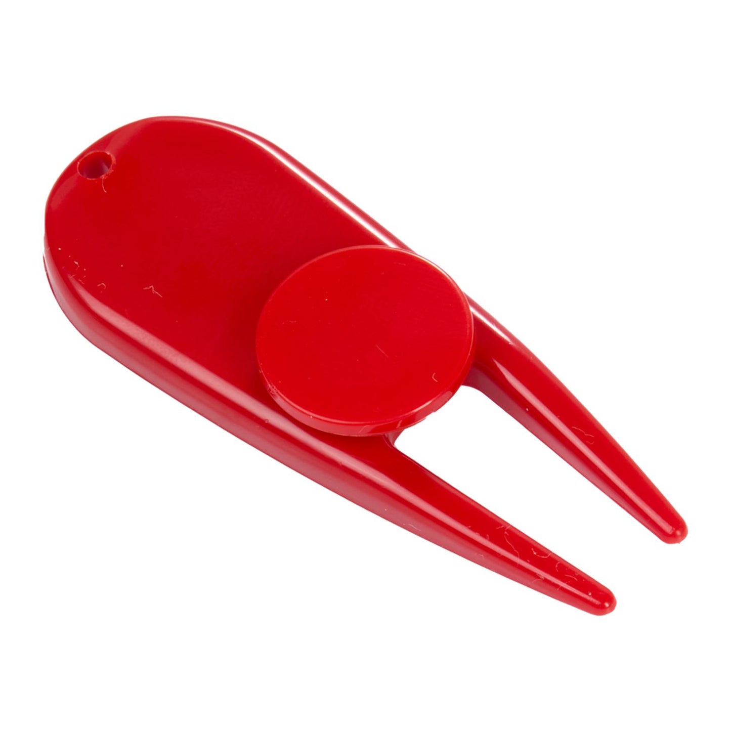 Divot Tool with Ball Marker - Red