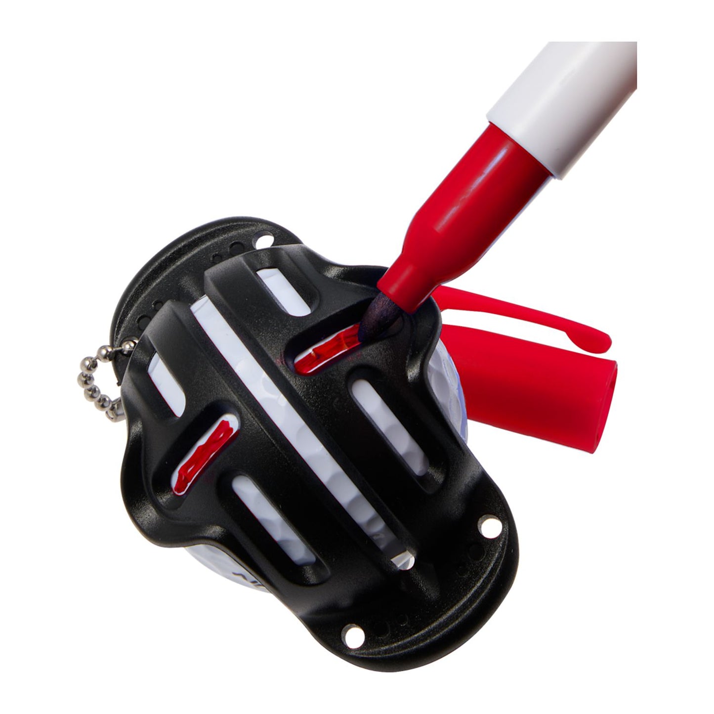 Golf Ball Stencil with Marker - Red