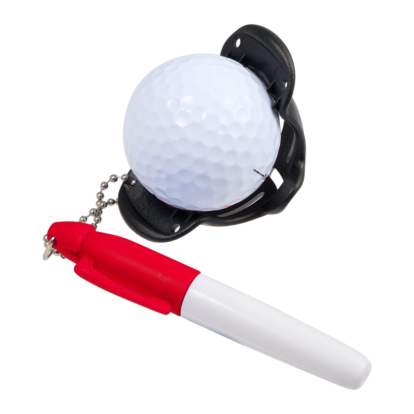 Golf Ball Stencil with Marker - Red