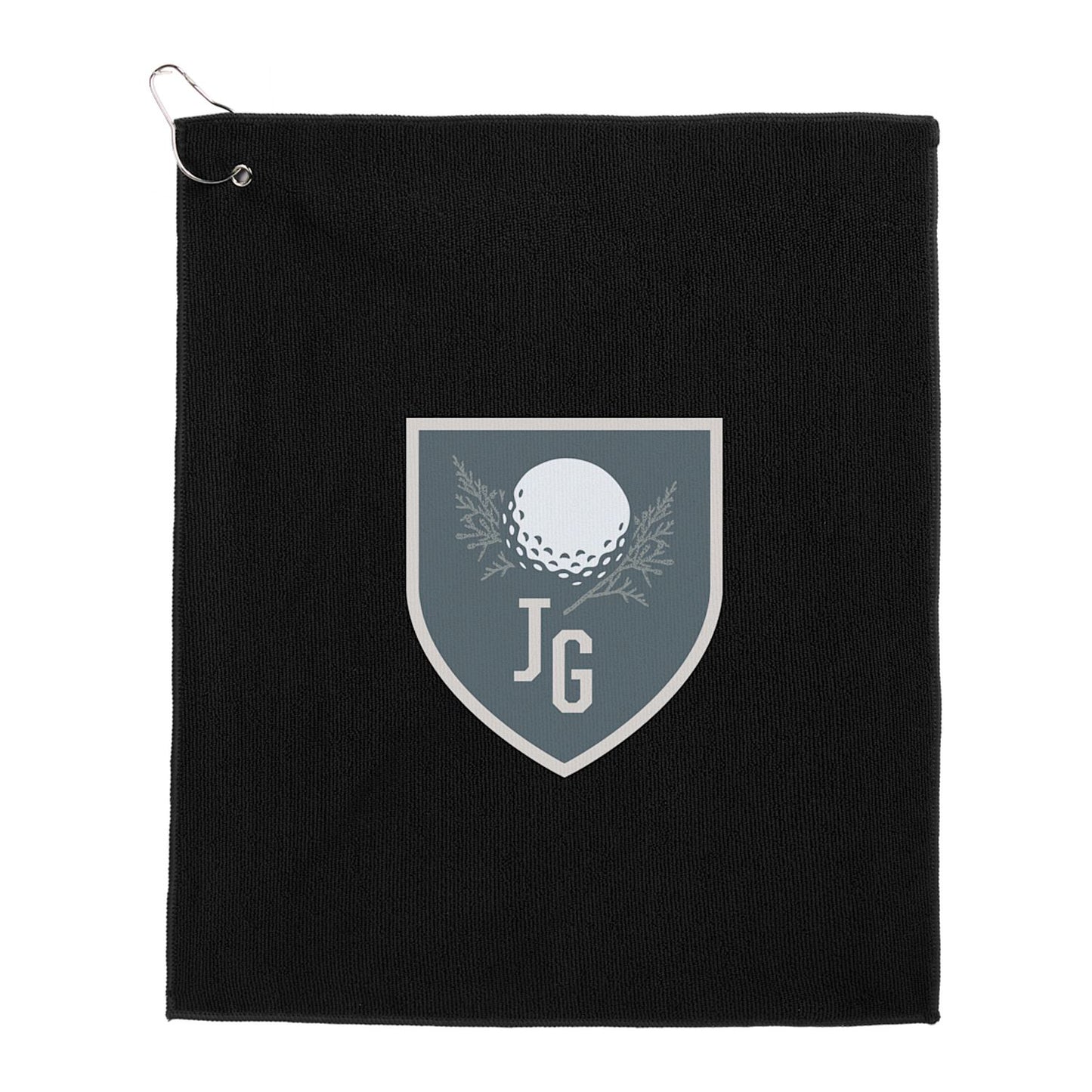 15" x 18" Recycled 300g Terry Polyester Towel - Black
