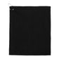 15" x 18" Recycled 300g Terry Polyester Towel - Black