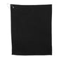 15" x 18" Recycled 200g Microfiber Waffle Towel - Black