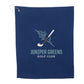 15" x 18" Recycled 200g Microfiber Waffle Towel - Navy