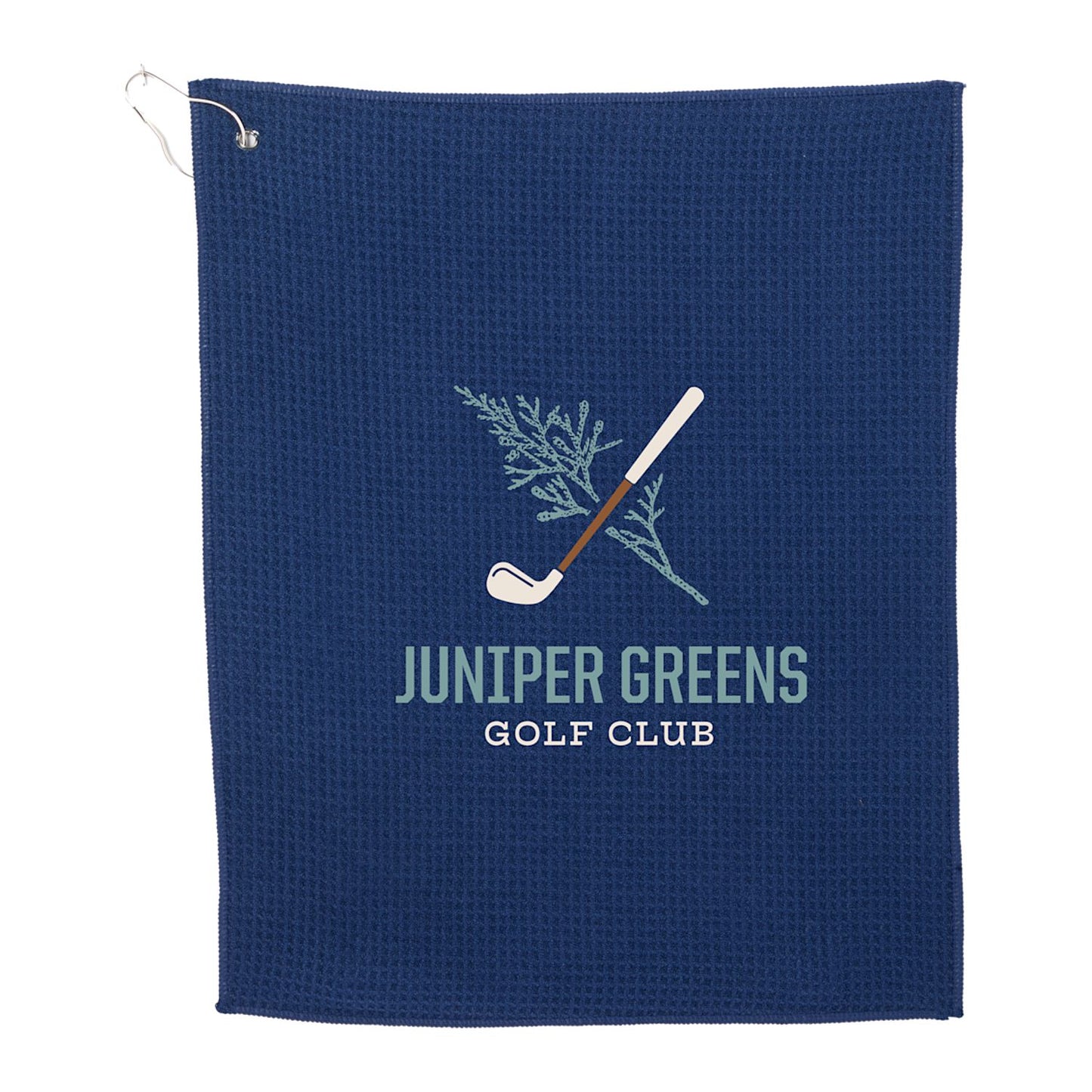 15" x 18" Recycled 200g Microfiber Waffle Towel - Navy