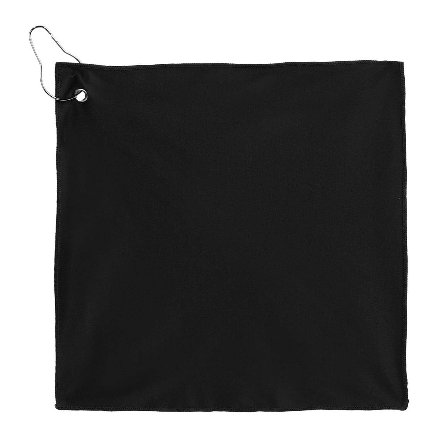 12" x 12" Recycled 200g Microfiber Towel - Black