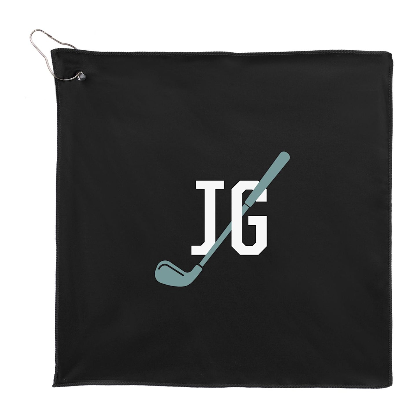 15" x 15" Recycled 200g Microfiber Towel - Black