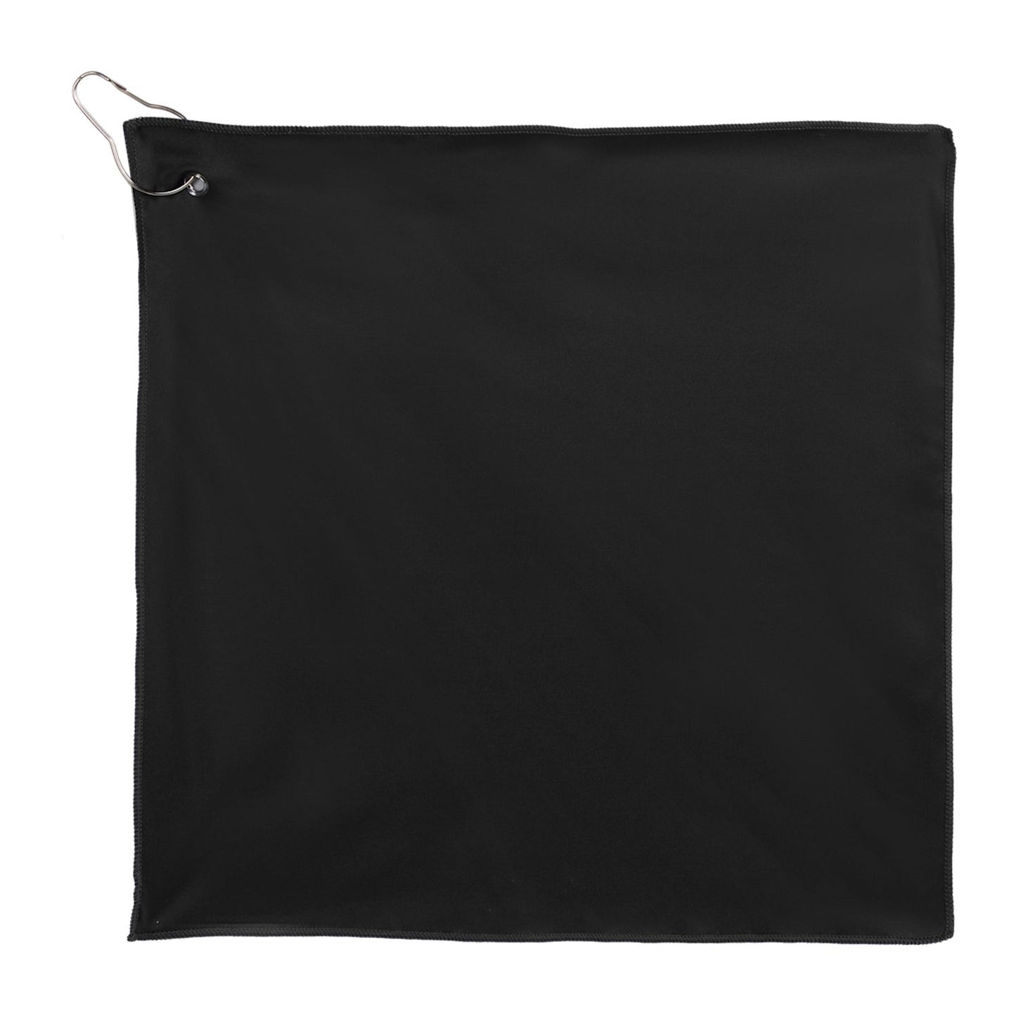 15" x 15" Recycled 200g Microfiber Towel - Black