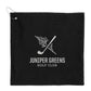 15 x 15 Recycled 300g Terry Polyester Towel - Black