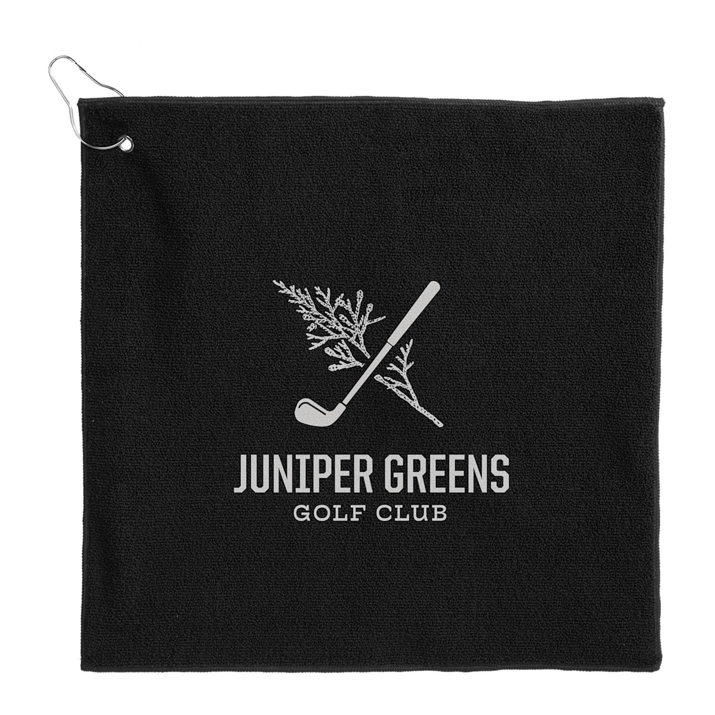 15 x 15 Recycled 300g Terry Polyester Towel - Black