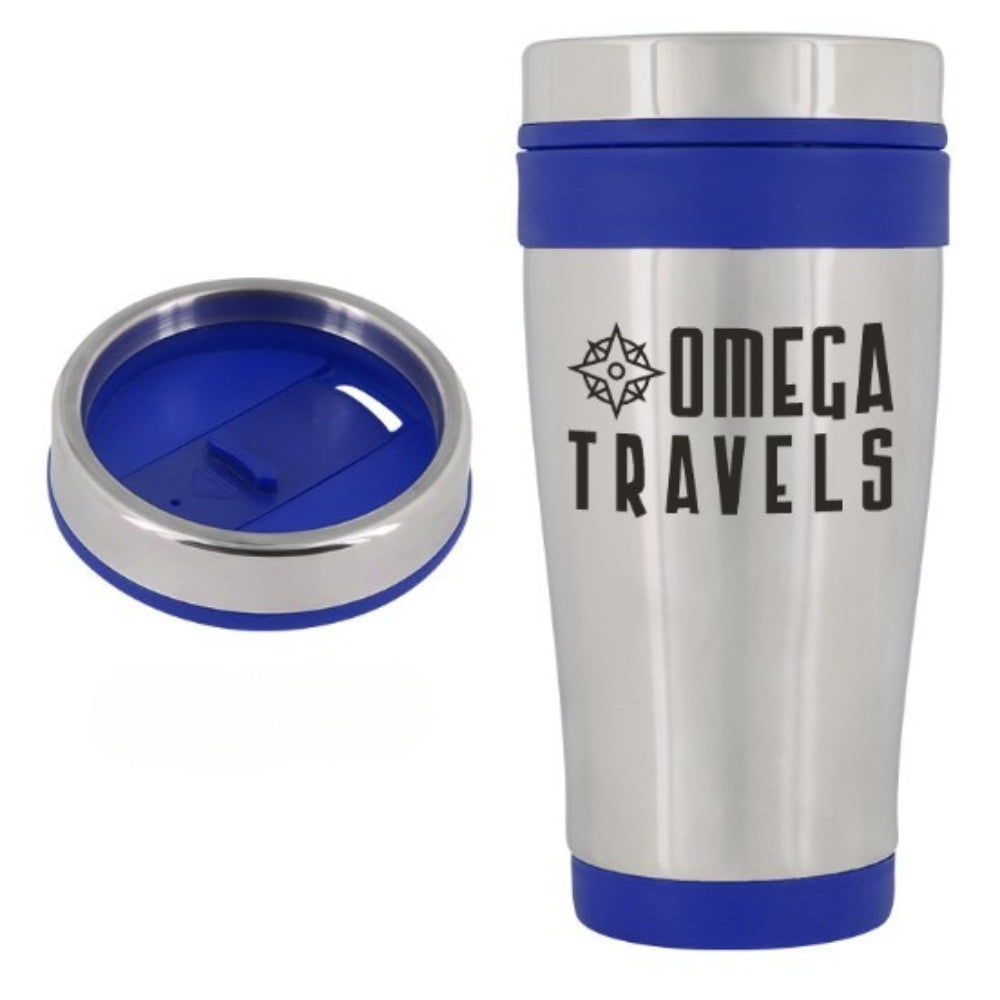 15 oz. Insulated Stainless Steel Tumbler - Stainless Steel with Blue Liner