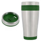15 oz. Insulated Stainless Steel Tumbler - Stainless Steel with Green Liner