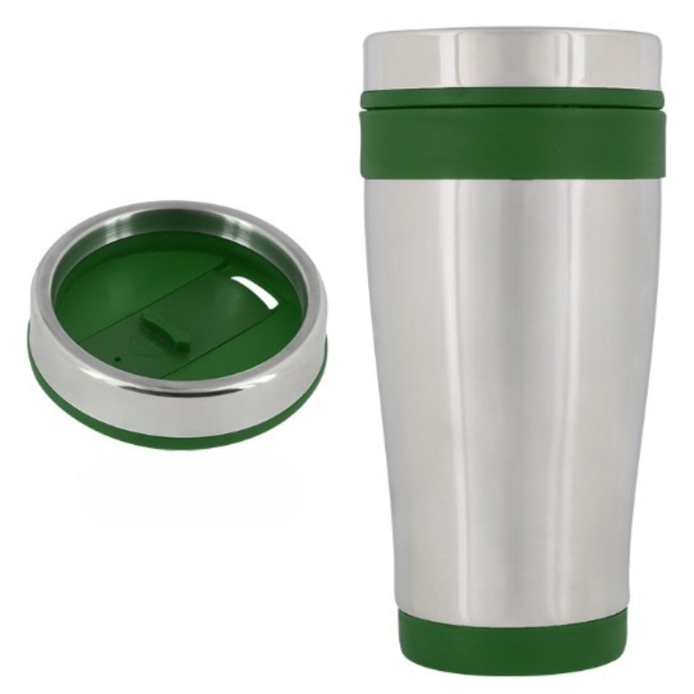 15 oz. Insulated Stainless Steel Tumbler - Stainless Steel with Green Liner