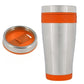 15 oz. Insulated Stainless Steel Tumbler - Stainless Steel with Orange Liner