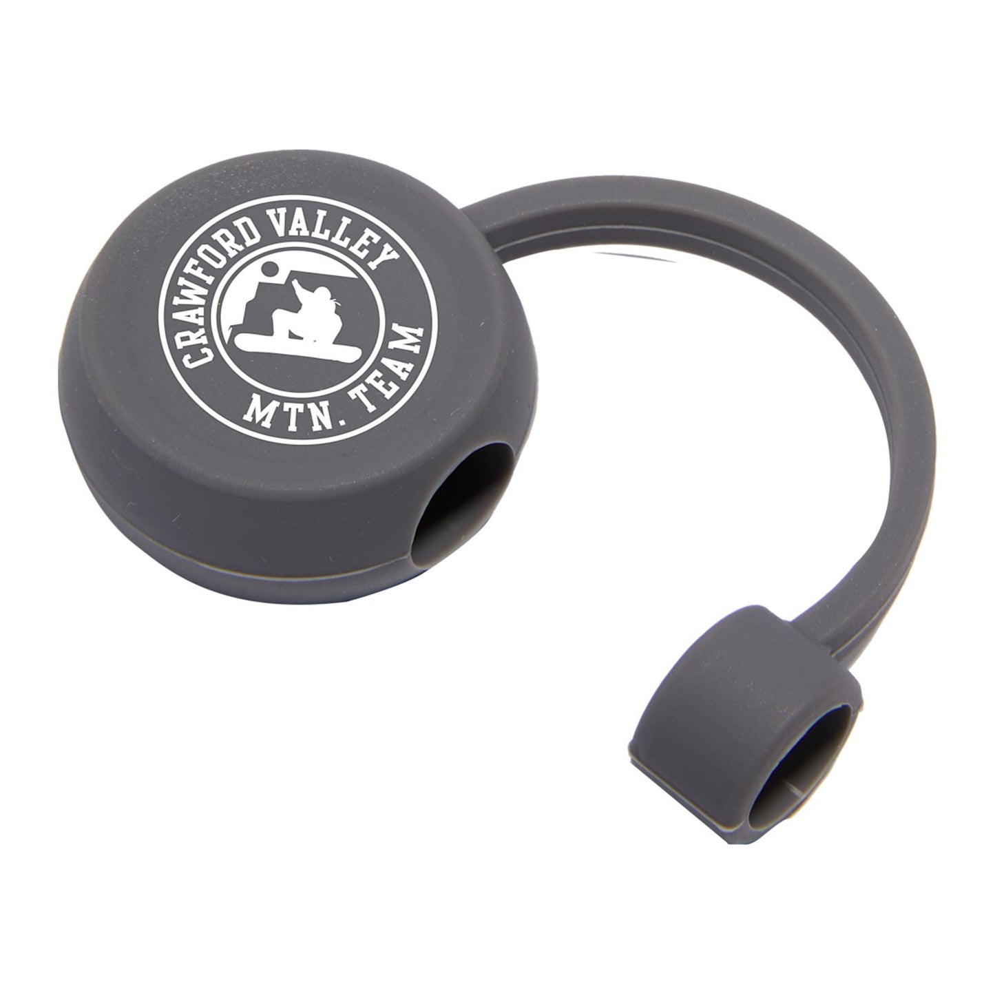 Recycled Silicone Straw Topper - Grey