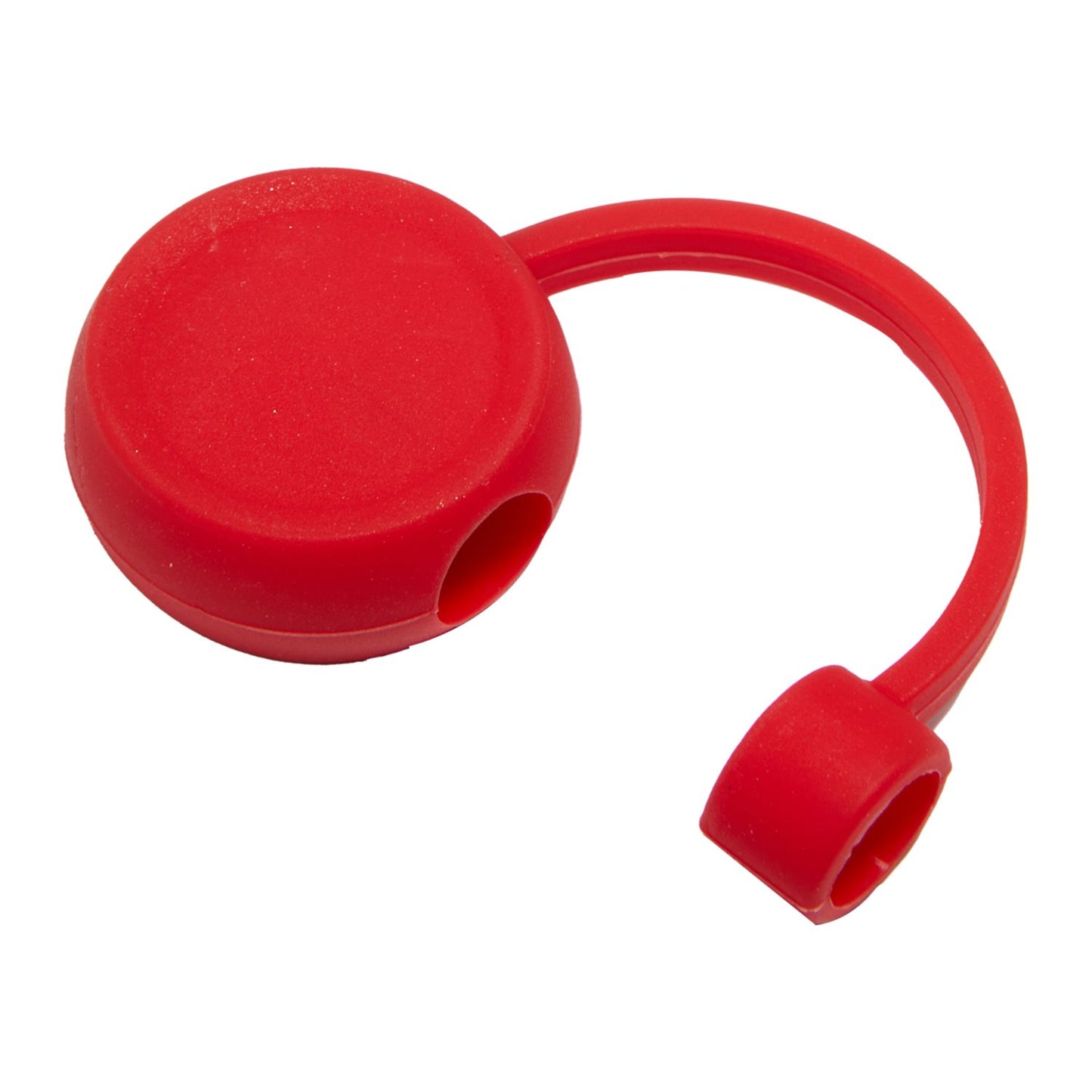 Recycled Silicone Straw Topper - Red