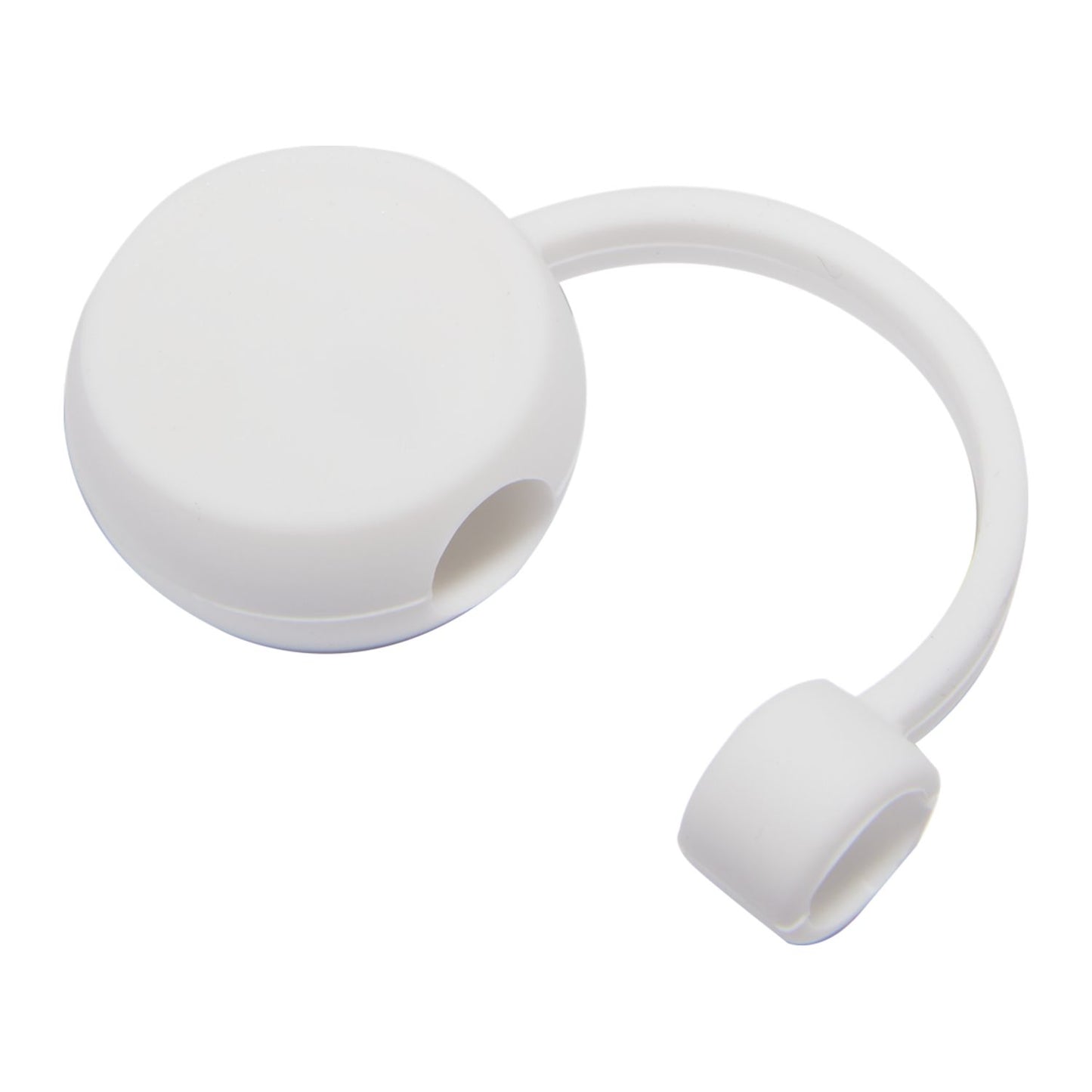Recycled Silicone Straw Topper - White