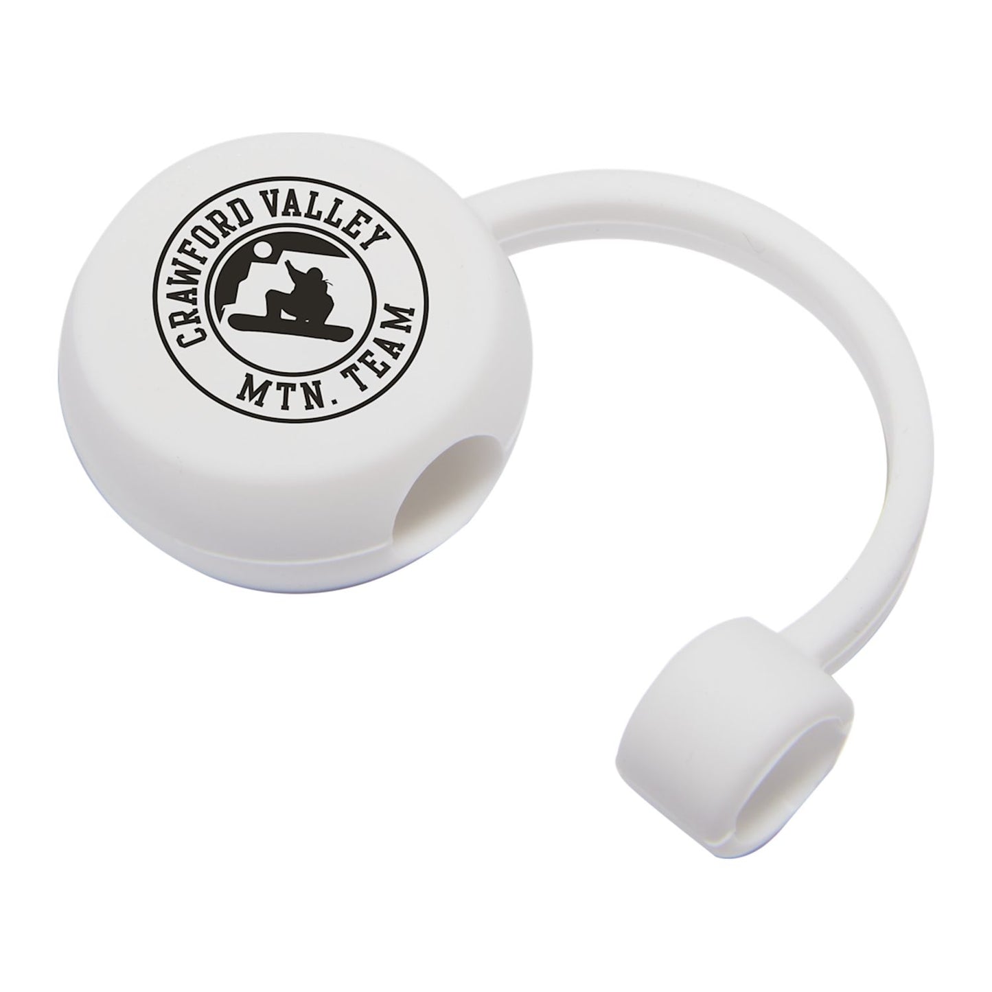 Recycled Silicone Straw Topper - White
