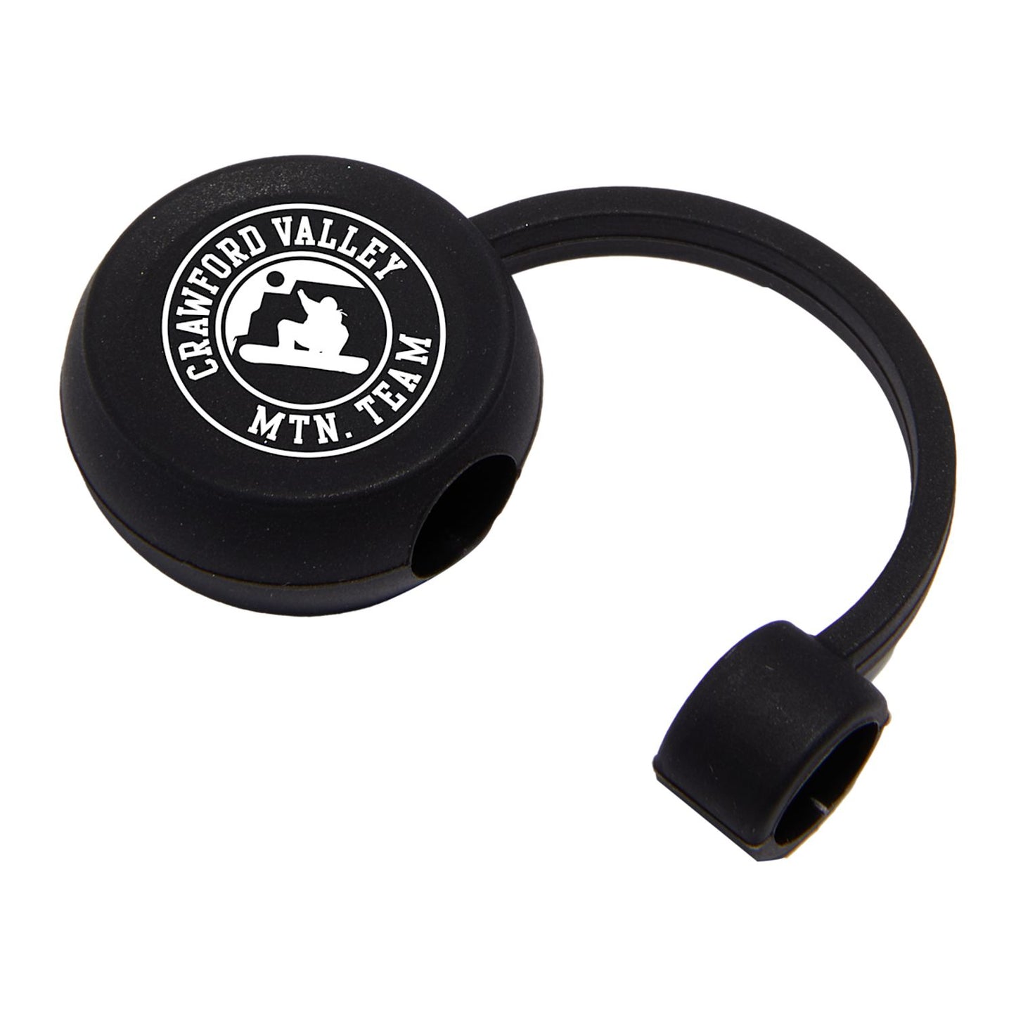 Recycled Silicone Straw Topper - Black