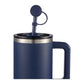 Recycled Silicone Straw Topper - Navy