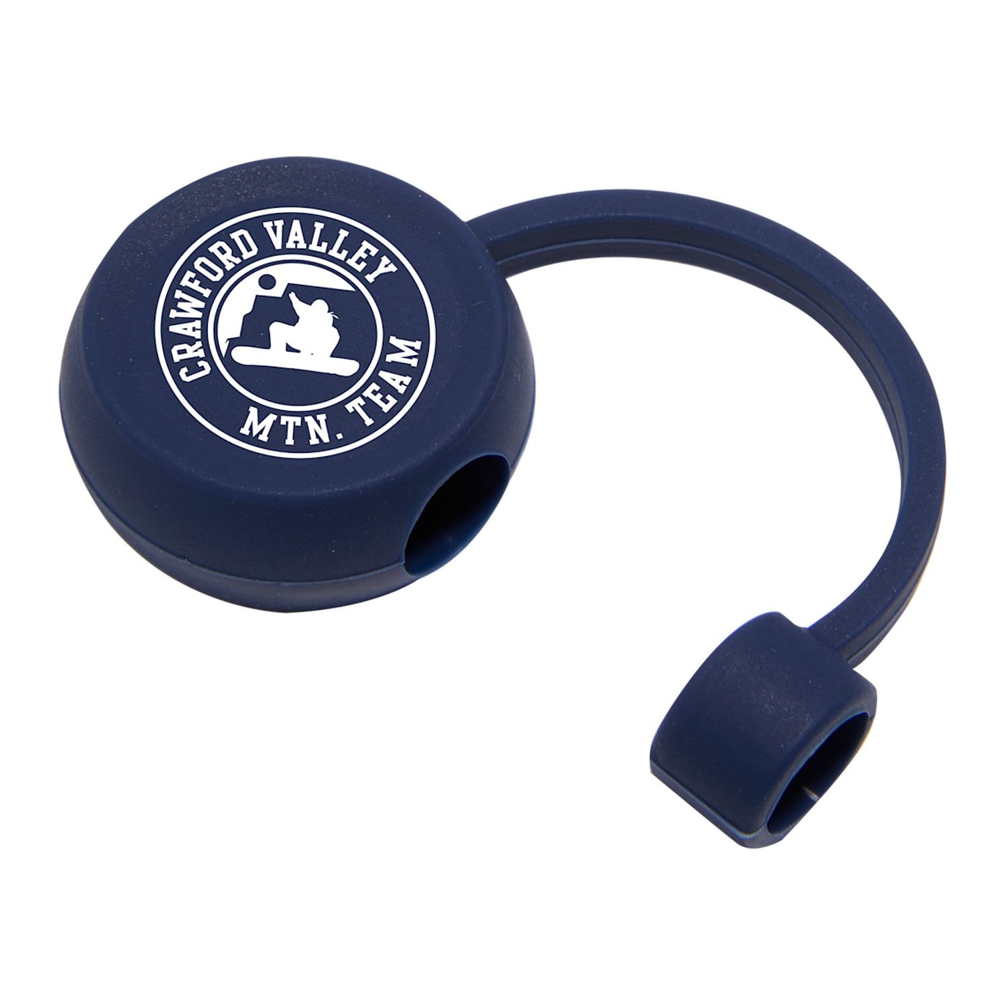 Recycled Silicone Straw Topper - Navy
