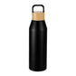 Aspen 24 oz Recycled Bottle with FSC® Bamboo Lid - Black