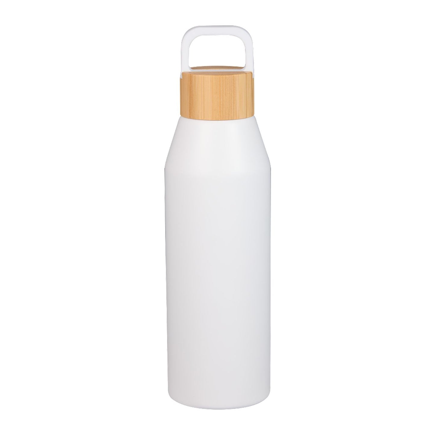 Aspen 24 oz Recycled Bottle with FSC® Bamboo Lid - White