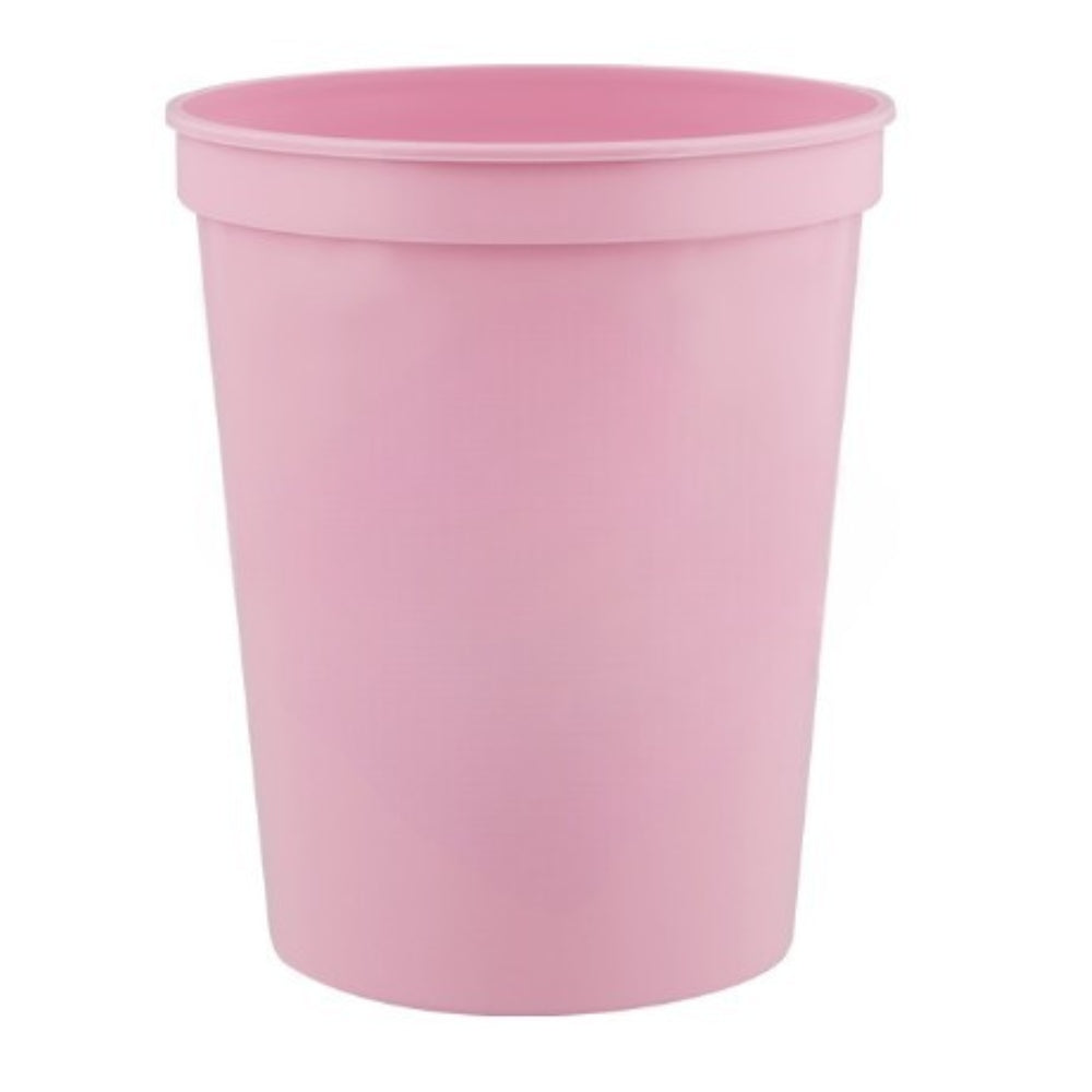16 oz. Plastic Stadium Cup - Awareness Pink