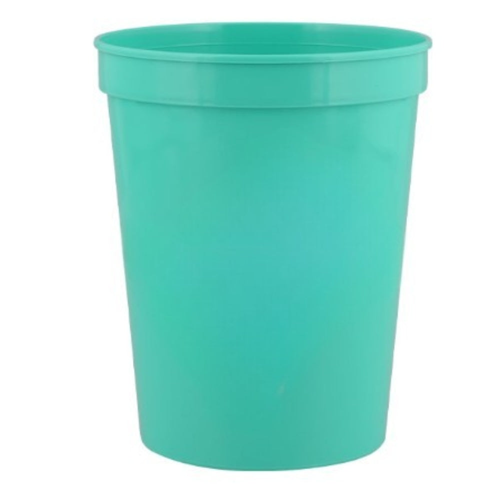 16 oz. Plastic Stadium Cup - Bright Aqua