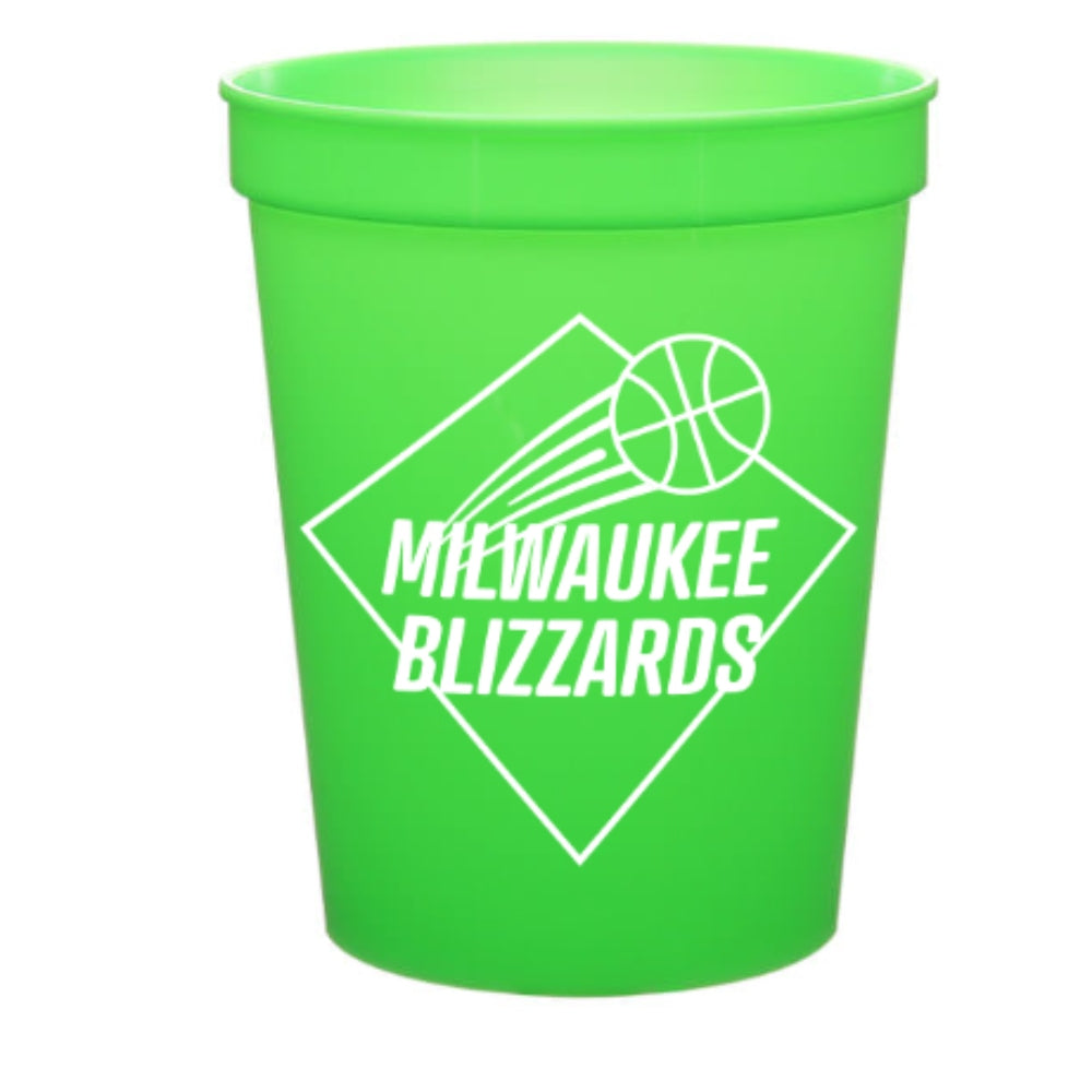 16 oz. Plastic Stadium Cup - Bright Green