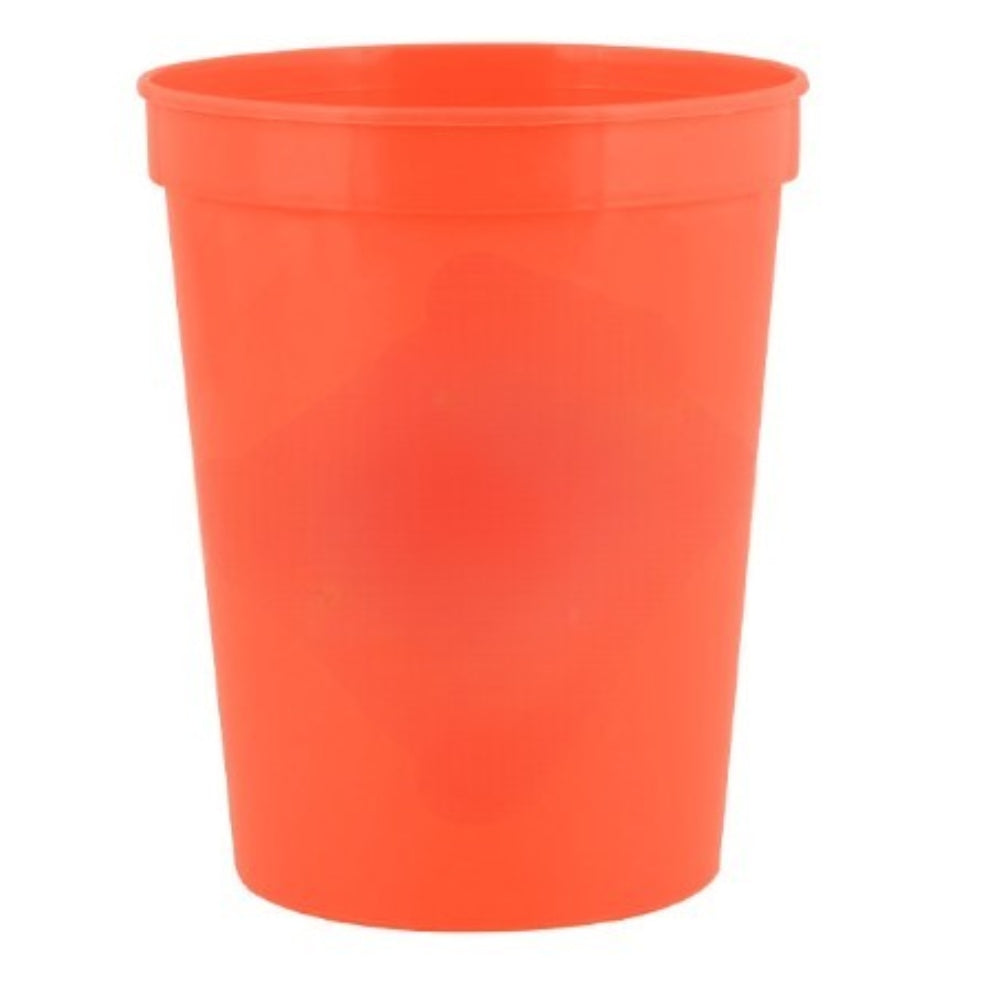 16 oz. Plastic Stadium Cup - Bright Orange