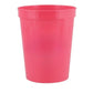 16 oz. Plastic Stadium Cup - Bright Pink